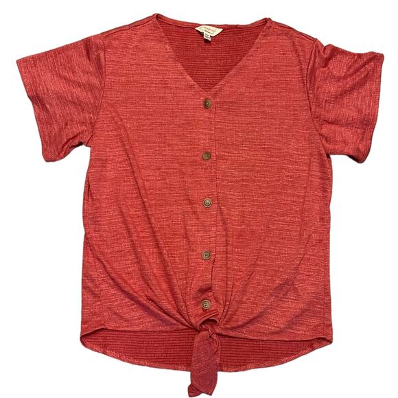 Weatherproof Vintage Red Button Front Shirt Size Small NWOT - Picture 3 of 5